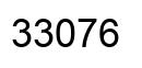 Number 33076 black image
