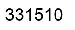 Number 331510 black image