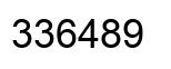 Número 336489 imagen negro
