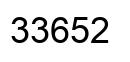 Número 33652 imagen negro