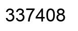 Number 337408 black image