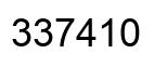Number 337410 black image