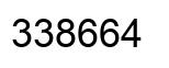 Number 338664 black image