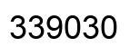 Number 339030 black image