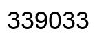 Number 339033 black image
