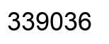 Number 339036 black image