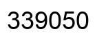 Number 339050 black image