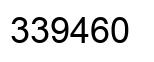 Number 339460 black image