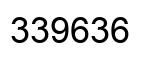 Number 339636 black image