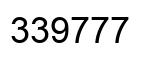 Número 339777 imagen negro