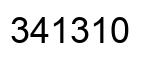 Number 341310 black image