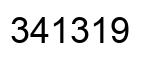 Número 341319 imagen negro