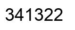 Número 341322 imagen negro
