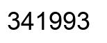 Number 341993 black image