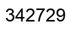 Número 342729 imagen negro