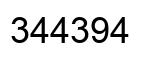 Number 344394 black image