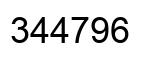 Number 344796 black image