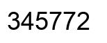 Número 345772 imagen negro