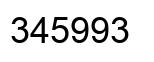 Número 345993 imagen negro