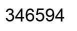 Number 346594 black image