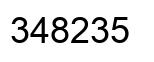 Número 348235 imagen negro