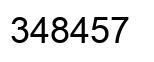 Number 348457 black image