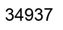 Number 34937 black image