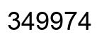 Number 349974 black image