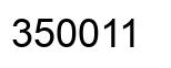 Number 350011 black image