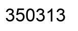 Number 350313 black image