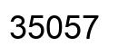 Number 35057 black image