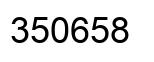 Number 350658 black image