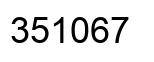 Número 351067 imagen negro