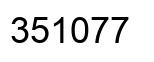 Número 351077 imagen negro