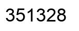 Number 351328 black image