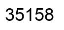 Number 35158 black image