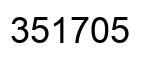 Number 351705 black image