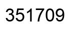 Number 351709 black image