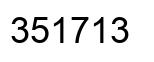 Number 351713 black image