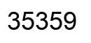 Number 35359 black image