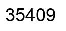 Number 35409 black image