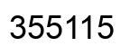 Number 355115 black image
