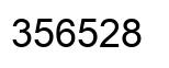 Number 356528 black image
