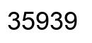 Number 35939 black image