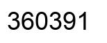 Number 360391 black image