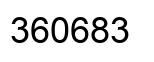 Número 360683 imagen negro