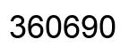 Number 360690 black image