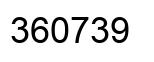 Número 360739 imagen negro