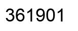 Number 361901 black image
