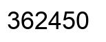 Number 362450 black image